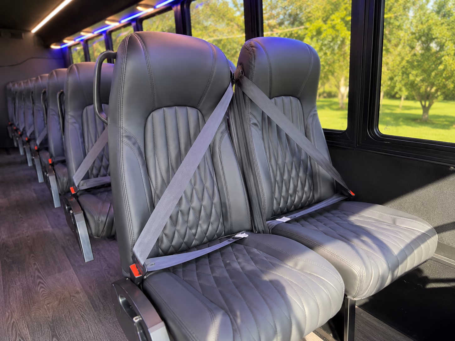 arvada 18 passenger minibus inside