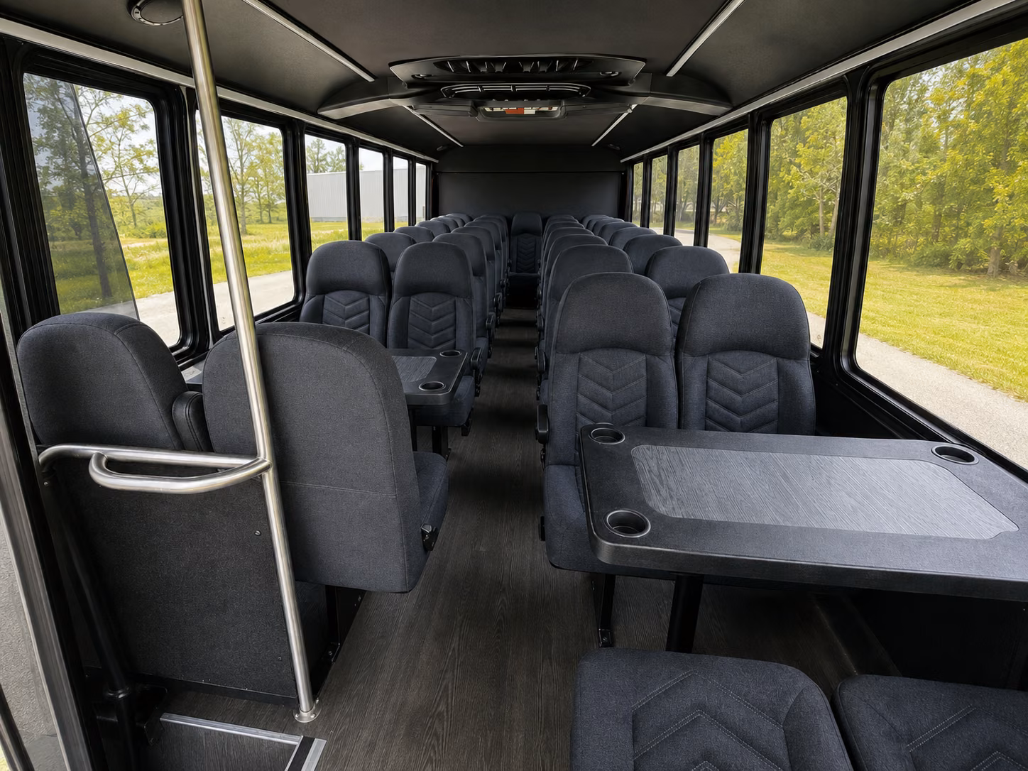 arvada 18 passenger minibus interior