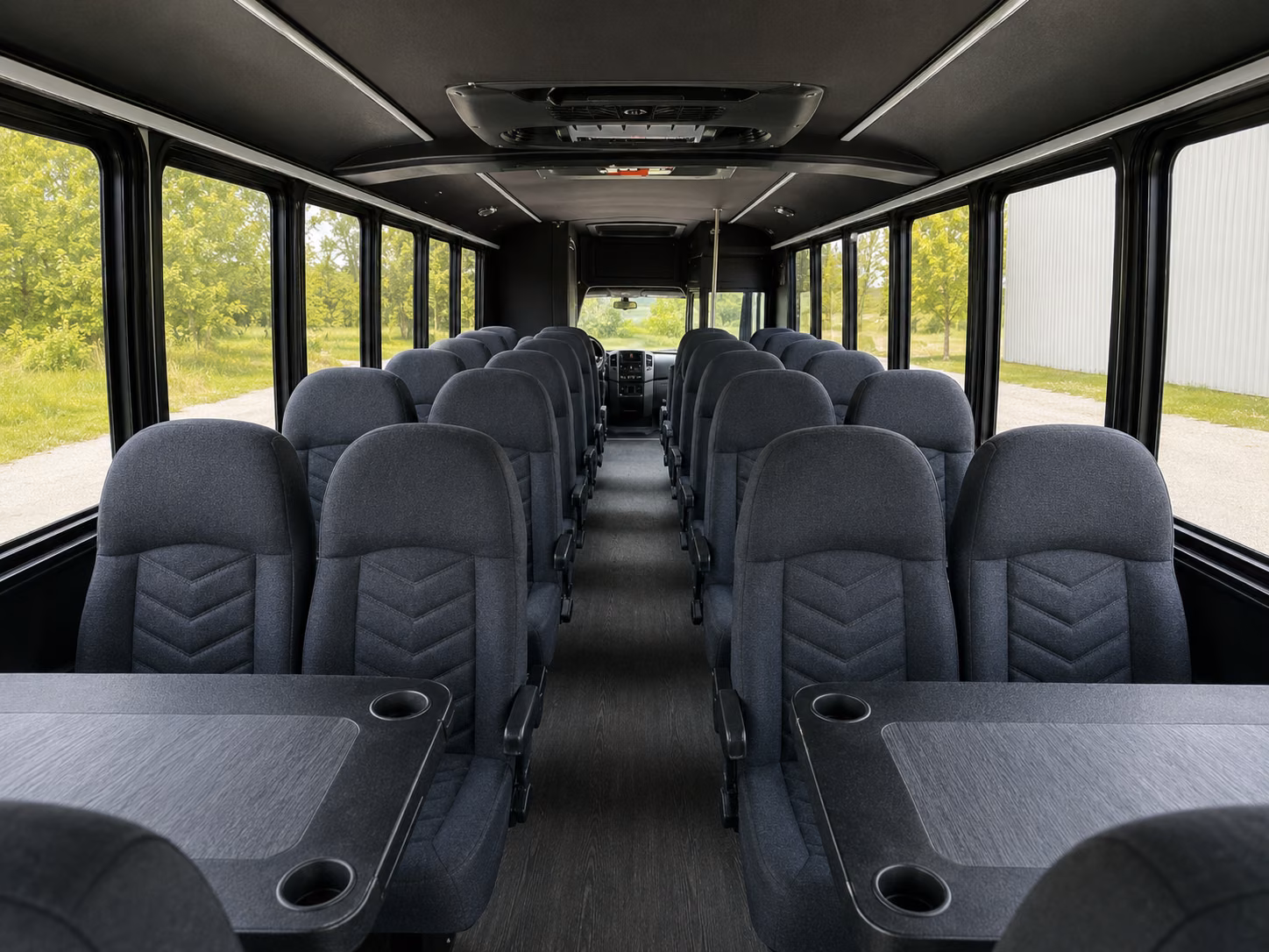 arvada 20 passenger minibus interior