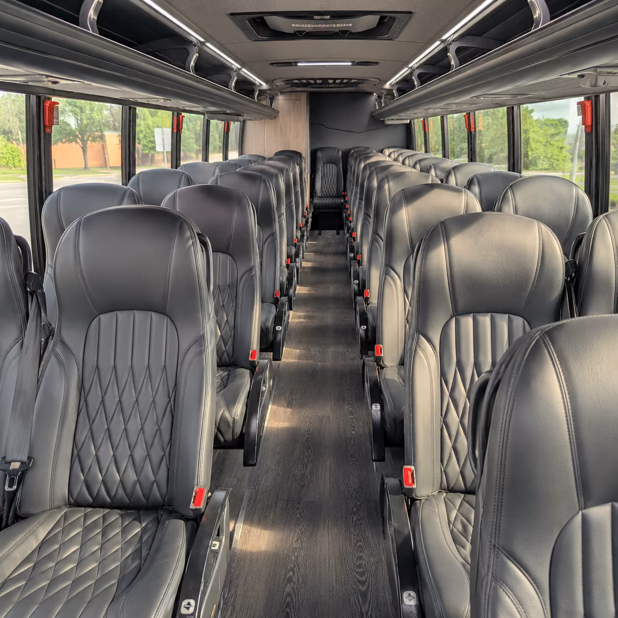 arvada 28 passenger minibus interior