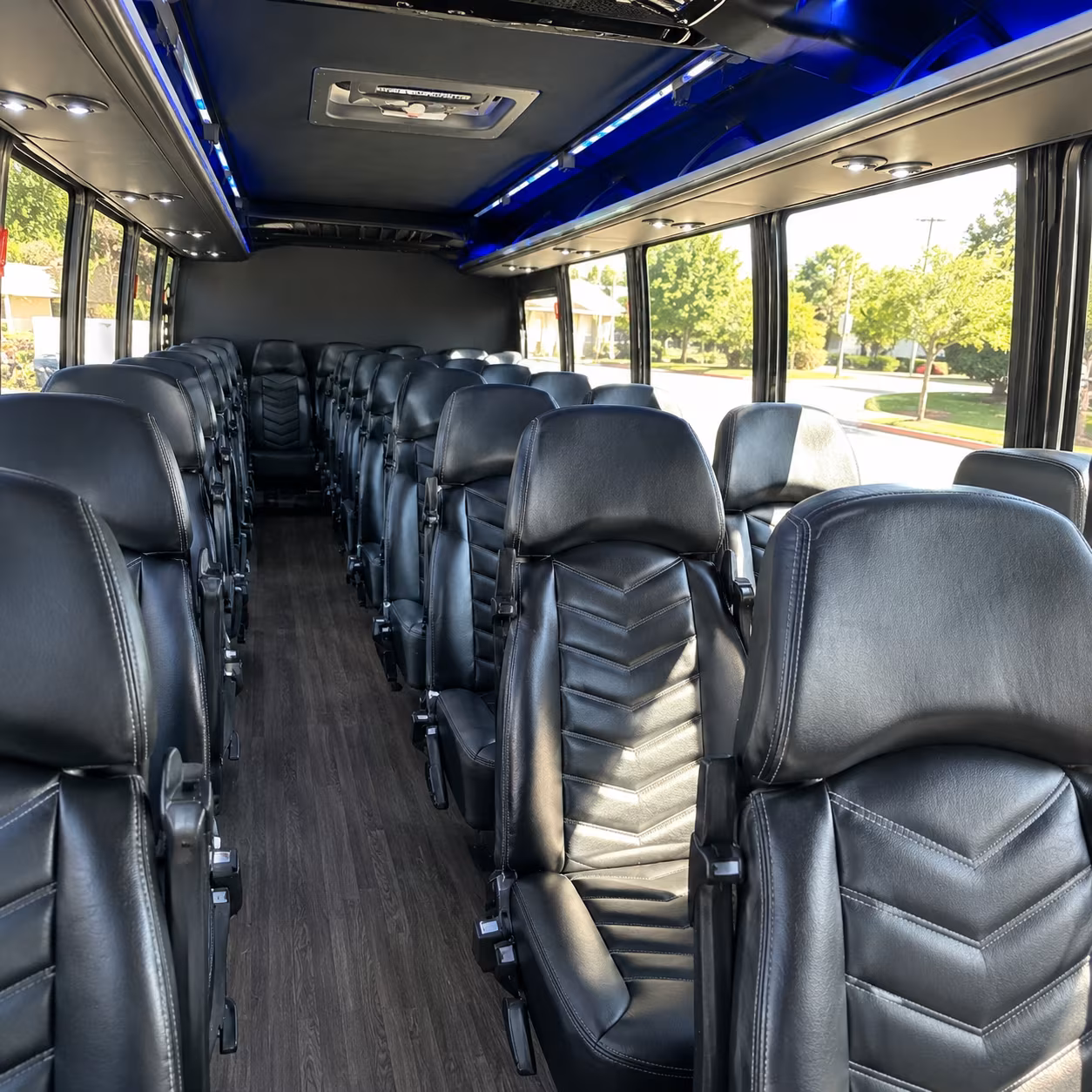 arvada 30 passenger minibus interior