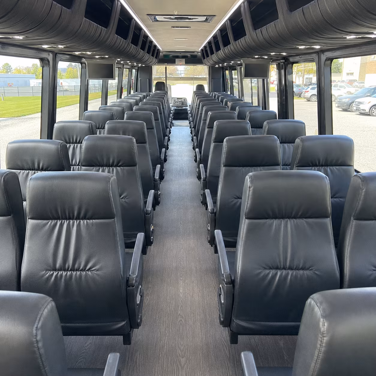 arvada 35 passenger minibus interior