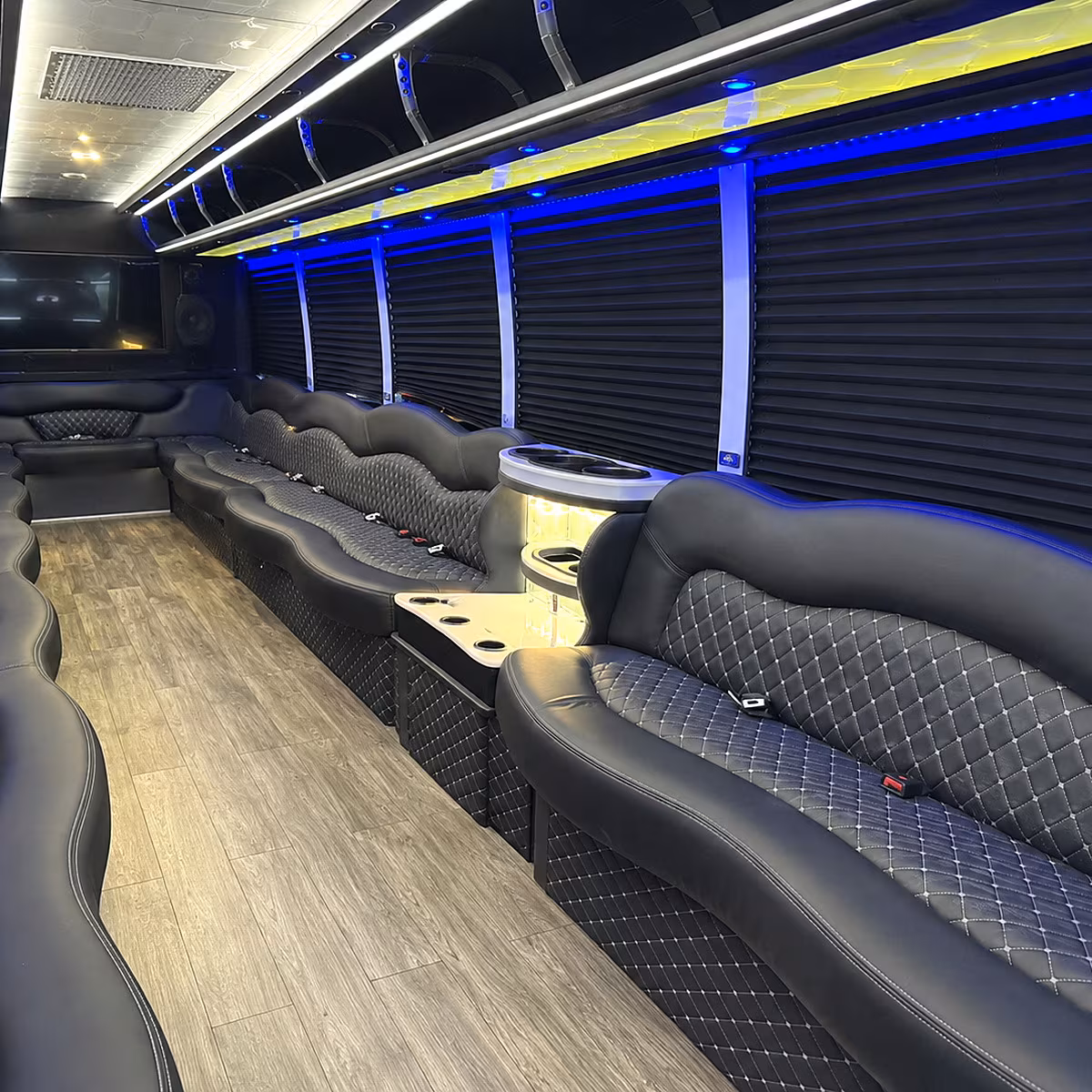 arvada party bus interior